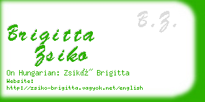 brigitta zsiko business card